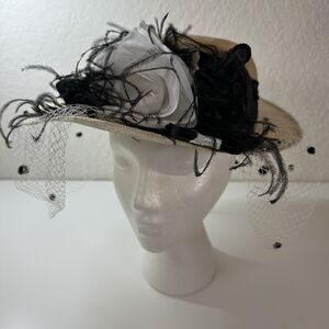 FLEUR DE PARIS New Orleans Derby Wedding Hat Signed Nicole LeBlanc Original Box